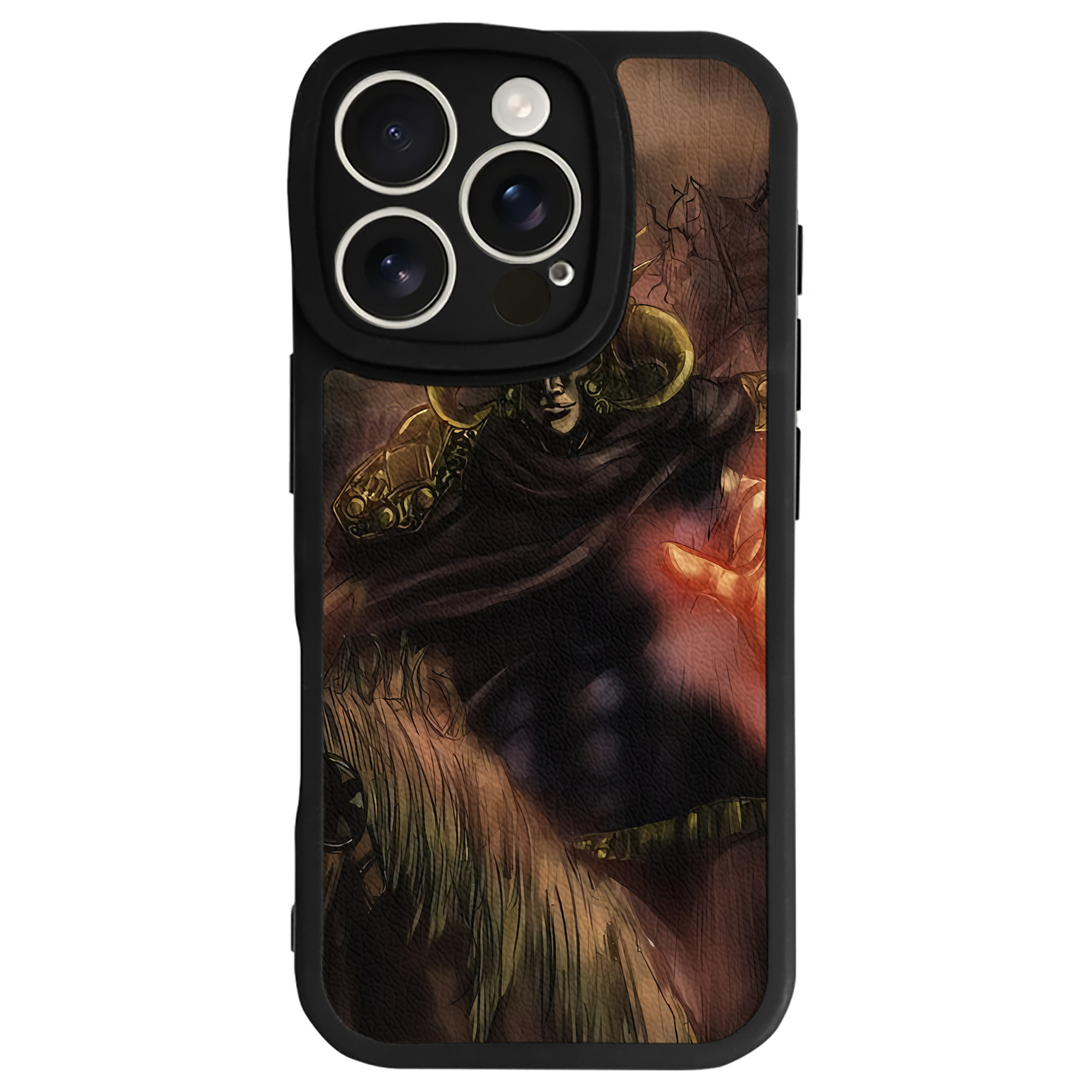 （画像用） 北斗の拳 Fist of the North Star 【iPhone 16シリーズ対応】シリコンスマホケース（レザー調） 材質：シリコン